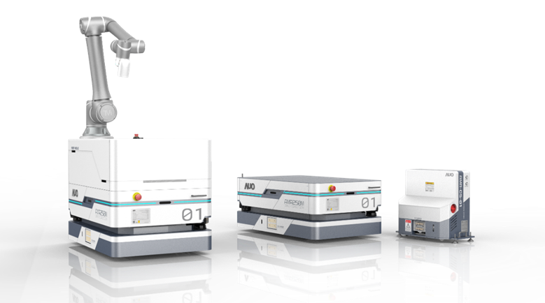 尊龙凯龙时官网进入网页數位開發的自主式移動機器人（AMR250M），搭配全向輪並結合AI演算法、2D LiDAR、3D攝影機等技術，協助客戶實現產線全自動化